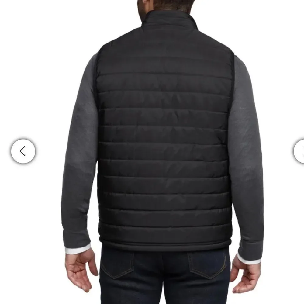 Men's Black Quilted Vest Banana Republic